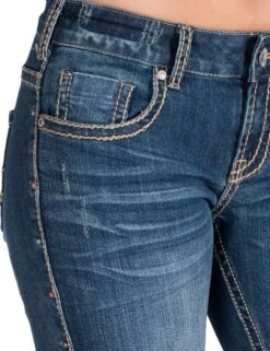 Women's Cowgirl Tuff Studded Up Jean #JSTDUP -Wrangle Style 0001028002415435 L