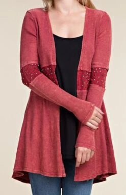 Women's Vocal Cardigan #13177C-RED