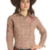 Women's Rough Stock Snap Front Shirt #RSWSOSRYTJ