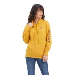 Women's Ariat REAL Classic Arm Logo Hoodie #10041636