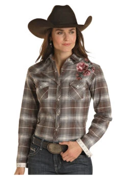Women's Rough Stock Snap Front Shirt #RSWSOSR0ER