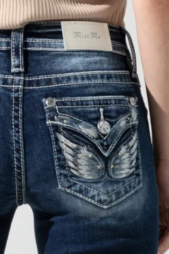 Women's Miss Me Bootcut Jean #M3080B32 -Wrangle Style 365aa825021b3b05d926cfa139c4bbea