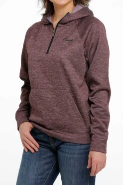 Women's Cinch Fleece 1/2 Zip Hoodie #MAK7899002