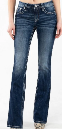 Women's Miss Me Bootcut Jean #M3916B -Wrangle Style 4f6509cec06c06257d0a552c851aa4e0