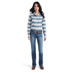 Women's Ariat Kirby Stretch Button Down Shirt #10042176 -Wrangle Style 5080443eae8b253d89c5ccf8d4b47633
