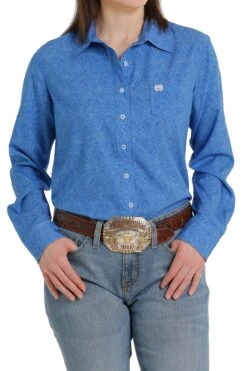 Women’s Cinch Button Down Shirt #MSW9163014 -Wrangle Style 565543363e5f45aae77d510447716484