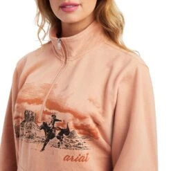 Women's Ariat REAL Scenic 1/2 Zip Sweatshirt #10041812 -Wrangle Style 6202bb08860edc7a520e8cf0b894c69c