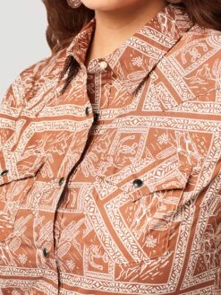 Women's Wrangler Snap Front Shirt #112321375 -Wrangle Style 65c6a5935f32a3355706d38d6ba06cbd