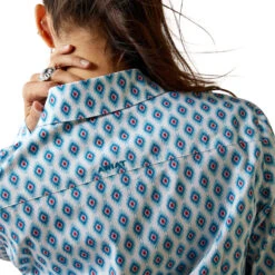 Women's Ariat Wrinkle Resist Kerby Stretch Button Down Shirt #10043474 -Wrangle Style 8a967851d9093e18f780422fe1d1269d