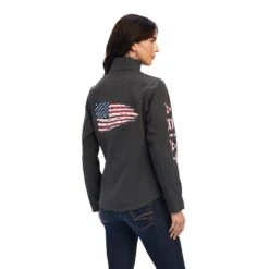 Women's Ariat Team Patriot Softshell Jacket #10041438 -Wrangle Style 92312303f6baa2cbdc4119292fa6c75d