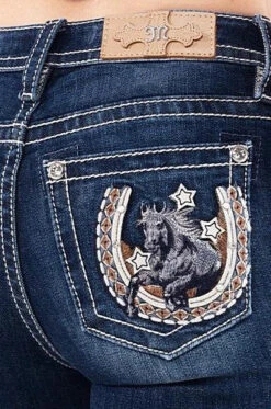 Women's Miss Me Boot Cut Jean #M3921B -Wrangle Style M3921B D1019pck