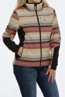 Women's Cinch Striped Softshell Jacket #MAJ9841001