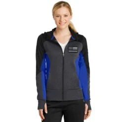 Women's Thin Blue Line Full Zip Jacket #BLUELINE-TBL-WOM-VNECK