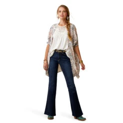 Women's Ariat Sweet Spring Kimono Wrap #10045000 -Wrangle Style a8526bfd640a9e093a13baae5cb56c88