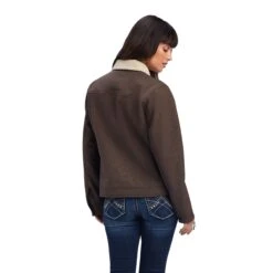 Women's Ariat Brown Floral Trucker Jacket #10042082 -Wrangle Style a8afce8663e9e77c97a81d69efe9e8d0