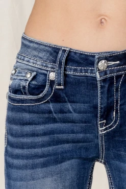 Women's Miss Me Boot Cut Jean #M5082B123 -Wrangle Style ac632cb5b23a40883acaa894ad294d5f