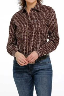 Women's Cinch Button Down Shirt #MSW9164194