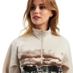 Women's Ariat REAL Scenic 1/2 Zip Sweatshirt #10041811 -Wrangle Style b443c9da1f1e15f48a7777d80f93bb27