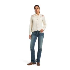 Women's Ariat R.E.A.L. Georgia Snap Front Shirt #10040708 -Wrangle Style bd6d8f3146ce10944df8c00096352dc6