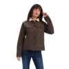 Women's Ariat Brown Floral Trucker Jacket #10042082