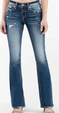 Women's Miss Me Good Vibrations Bootcut Jean #M3742B6 -Wrangle Style cf820fbc203220d86e5c79c461a0f228