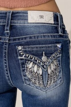 Women's Miss Me Boot Cut Jean #M5082B123 -Wrangle Style d28c8d375ae4cd0f9a4fec4fa7a3eaca