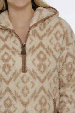 Women's Cinch 1/2 Zip Sweater Sherpa Hoodie #MAK9811002CRE -Wrangle Style d48f2f6cfb52dadceebf7f473270bc91