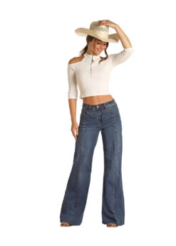 Women’s Rock & Roll Cowgirl Palazzo Flare Jean #RRWD8HR0SA