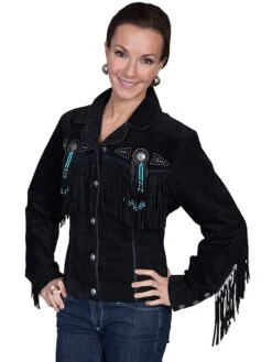 Women's Scully Boar Suede Jacket #L152 -Wrangle Style eb34afb2e44813d97d4445f4b208efe8