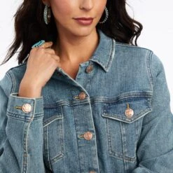 Women's Ariat Denim Jacket #10041103 -Wrangle Style f5381ed76424b748a5b2239dcf9dc1fb