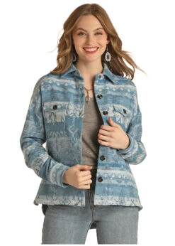Women's Rock & Roll Cowgirl Shirt Jacket #RRWO92RZWR